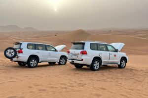 Morning Desert Safari Dubai, Camel Ride, Sand Ski With Refreshments