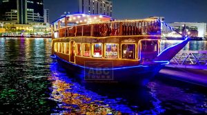 Dhow cruise dinner in the creek of Dubai