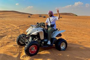 60 MINUTES QUAD BIKING DUBAI HIRE (4X4 WD ATV SELF-RIDE) WITH DUBAI DESERT SAFARI DEALS 2023