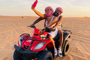 Private Jeep Safari Dubai Adventure Package: Thrilling Private Jeep Safari, 30-Min ATV Quad Bike Ride, VIP Lounge, and Exclusive Shesha Experience